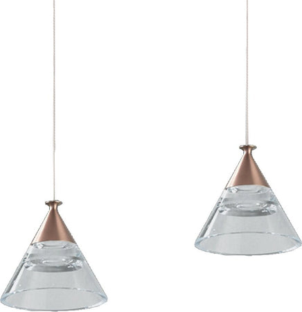 Lampadario-led-Promoingross-CONY-S5TR-2677LM-ORO-ROSATO-lampada-soffitto-classica-cono