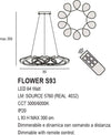 Lampadario-led-Promoingross-FLOWER-S93-LED-CCT-4032LM-dimmerabile-dinamica-telecomando