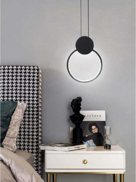Lampadario-Led-Sospensione-10-W-Moderno-Metallo-Nero-Luce-3000k-6500k-4000k-Lp-01