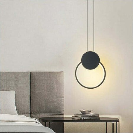 Lampadario Led Sospensione 10 W Moderno Metallo Nero Luce 3000k 6500k 4000k Lp-01 Illuminazione/Illuminazione per interni/Lampadari lampade a sospensione e plafoniere/Lampade a sospensione Trade Shop italia - Napoli, Commerciovirtuoso.it