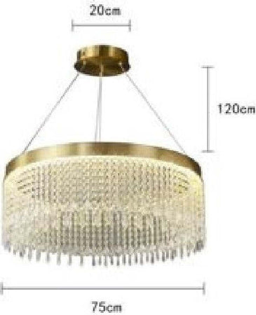 Lampadario Led Sospensione Rotondo Con Cristalli In Acrilico Contemporaneo Lp-28 Casa, arredamento e bricolage > Illuminazione da interno > Lampadari Trade Shop italia - Napoli, Commerciovirtuoso.it