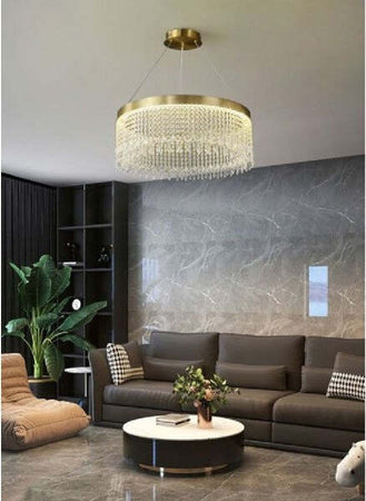 Lampadario-Led-Sospensione-Rotondo-Con-Cristalli-In-Acrilico-Contemporaneo-Lp-28