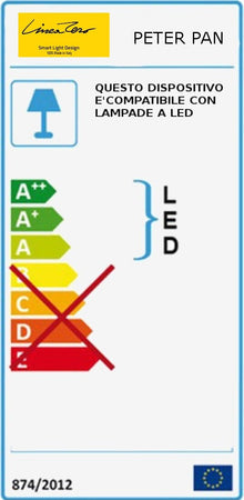 Lampadario-Linea-Zero-PETER-PAN-902-E27-LED-polilux-sospensione