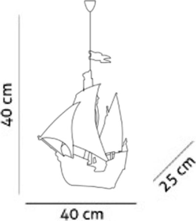 Lampadario-Linea-Zero-VELIERO-PIRATI-902P-E27-LED-polilux-sospensione