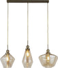 Lampadario-Lineare-Contemporaneo-Mia-Acciaio-Ottone-Vetro-Ambra-3-Luci-E27