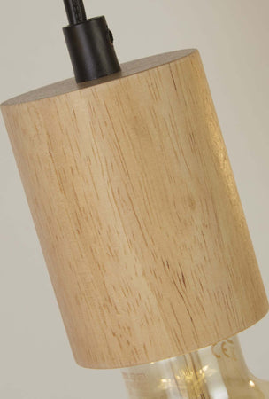 Lampadario-Lineare-Industrial-Nordico-Spinoso-Acciaio-Nero-Marrone-5-Luci-E27