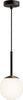 Lampadario-Minimal-Basic-Form-Piccola-In-Metallo-Nero-1-Luce-E-Diffusore-Bianco