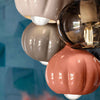 Lampadario-Mix-Vintage-Decò-Afoxe'-Alluminio-Ceramica-Vetro-6-Luci-E14