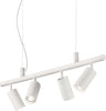 Lampadario-Moderna-Dynamite-Metallo-Bianco-4-Luci-Gu10-7W-3000K-Luce-Calda