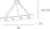 Lampadario-moderna-Top-Light-AREA-1127-S4-R+3-Gx53-LED-biemissione-metallo-sospensione