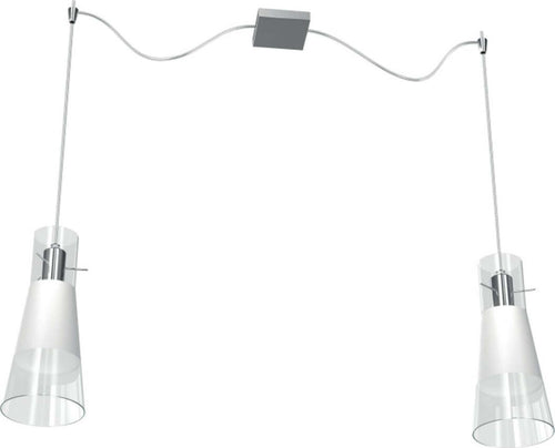 Lampadario-moderna-Top-Light-CONE-1079-S2-E27-LED-vetro-pirex-sospensione