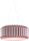 Lampadario-Moderno-5-Luci-Louise-In-Polilux-Rosa-Metallico-Made-In-Italy
