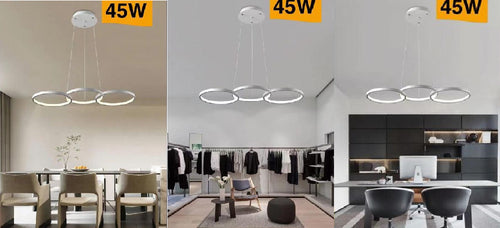 Lampadario Moderno A Sospensione Led 3 Cerchi 45watt Luce 3000k 4000k 6500k B63b Illuminazione/Illuminazione per interni/Lampadari lampade a sospensione e plafoniere/Lampadari Trade Shop italia - Napoli, Commerciovirtuoso.it