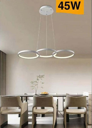 Lampadario Moderno A Sospensione Led 3 Cerchi 45watt Luce 3000k 4000k 6500k B63b Illuminazione/Illuminazione per interni/Lampadari lampade a sospensione e plafoniere/Lampadari Trade Shop italia - Napoli, Commerciovirtuoso.it