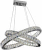 Lampadario Moderno A Sospensione Led Luce 6500k 40 W Cristalli Anelli Ovali B49 Casa, arredamento e bricolage > Illuminazione da interno > Lampadari Trade Shop italia - Napoli, Commerciovirtuoso.it