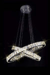 Lampadario Moderno A Sospensione Led Luce 6500k 40 W Cristalli Anelli Ovali B49 Casa, arredamento e bricolage > Illuminazione da interno > Lampadari Trade Shop italia - Napoli, Commerciovirtuoso.it