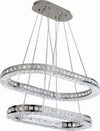 Lampadario-Moderno-A-Sospensione-Led-Luce-Fredda-40w-2-Anelli-Ovali-Cristalli-B49