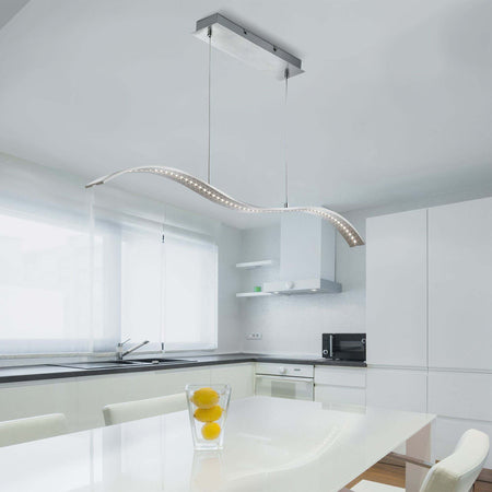 Lampadario-Moderno-Ala-Acciaio-Argento-Marrone-Led-10W-3000K