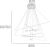 Lampadario-moderno-bianco-Top-Light-DNA-1182-S100-BI-LED-sospensione-lampada-soffitto