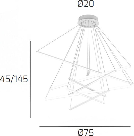 Lampadario-moderno-bianco-Top-Light-DNA-1182-S80-LED-sospensione-lampada-soffitto