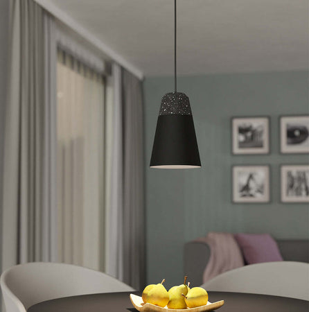Lampadario-Moderno-Canterras-1-Luce-Acciaio-Nero