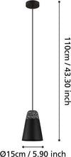 Lampadario-Moderno-Canterras-1-Luce-Acciaio-Nero