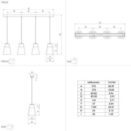 Lampadario-Moderno-Canterras-4-Luci-Acciaio-Nero