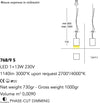 Lampadario-moderno-Cattaneo-illuminazione-CUBICK-768-9S-13W-LED-sospensione-dimmerabile-metallo-cubo-interni-1140LM-3000°K-IP20