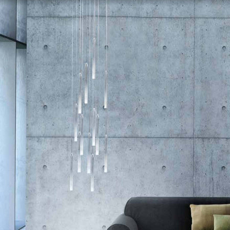 Lampadario-moderno-Cattaneo-illuminazione-WATERFALLS-M151-B151/29-D151/16-LED-24W-sospensione-multiluce-vetro-interno-IP20