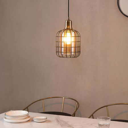 Lampadario-Moderno-Chisle-1-Luce-Acciaio-Nero