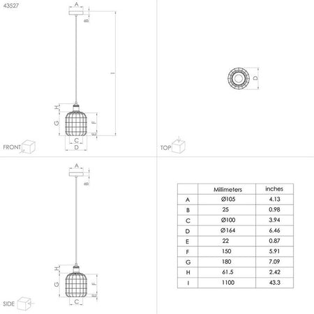 Lampadario-Moderno-Chisle-1-Luce-Acciaio-Nero