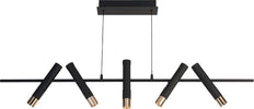 Lampadario-Moderno-Cilindro-Acciaio-Nero-Oro-Led-16W-3000K