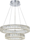 Lampadario-Moderno-Crustal-Ring-2-Anelloi-Metallo-Cromo-E-Cristalli-Led-57,6W