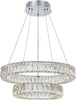 Lampadario-Moderno-Crustal-Ring-2-Anelloi-Metallo-Cromo-E-Cristalli-Led-57,6W