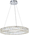 Lampadario-Moderno-Crustal-Ring-Anello-Metallo-Cromo-E-Cristalli-Led-33,6W