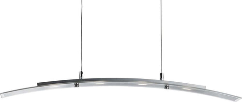 Lampadario-Moderno-Curva-Acciaio-Argento-Led-20W-3000K