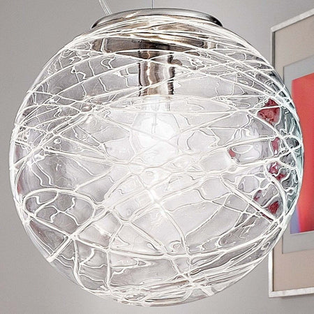 Lampadario-moderno-Due-P-illuminazione-2484-SG-E27-LED-vetro-sospensione