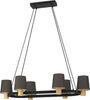 Lampadario-Moderno-Edale-6-Luci-Metallo-Nero-E-Marrone