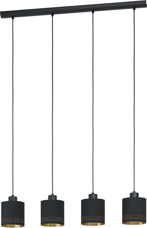 Lampadario-Moderno-Esteperra-4-Luci-Acciaio-Nero