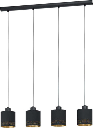 Lampadario-Moderno-Esteperra-4-Luci-Acciaio-Nero