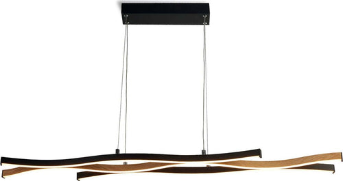 Lampadario-Moderno-Fioritura-Acciaio-Nero-Alluminio-Led-38W-2300---3000---4000K