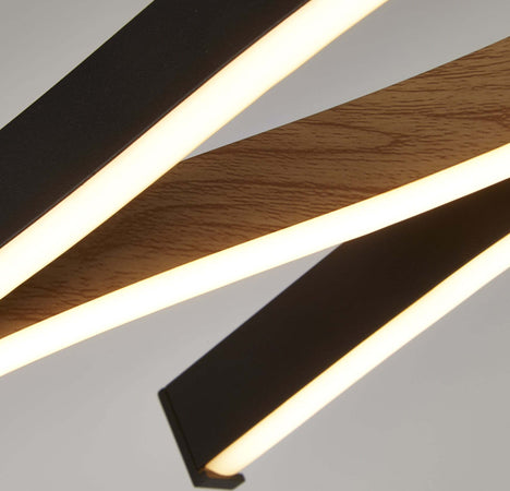 Lampadario-Moderno-Fioritura-Acciaio-Nero-Alluminio-Led-38W-2300---3000---4000K