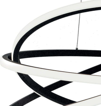Lampadario-moderno-Gea-Luce-ATIA-SP-N-LED-alluminio-silicone-sospensione