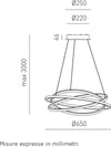 Lampadario-moderno-Gea-Luce-ATIA-SP-N-LED-alluminio-silicone-sospensione