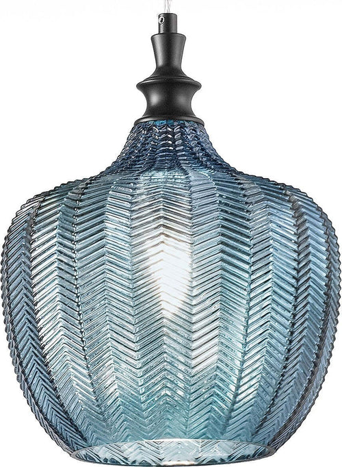 Lampadario-moderno-Gea-Luce-CLEOFE-S10-E27-LED-vetro-cobalto-lampada-sospensione