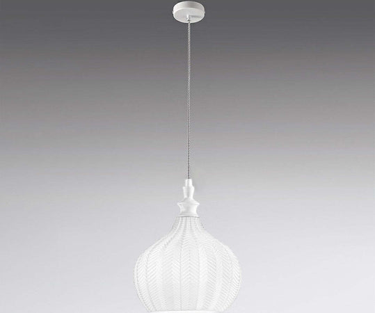 Lampadario-moderno-Gea-Luce-CLEOFE-S11-E27-LED-vetro-bianco-lampada-sospensione
