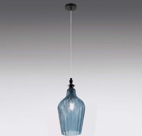Lampadario-moderno-Gea-Luce-CLEOFE-S12-E27-LED-vetro-cobalto-lampada-sospensione