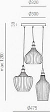 Lampadario-moderno-Gea-Luce-CLEOFE-S3-E27-LED-vetro-bianco-lampada-sospensione