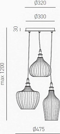 Lampadario-moderno-Gea-Luce-CLEOFE-S3-E27-LED-vetro-bianco-lampada-sospensione