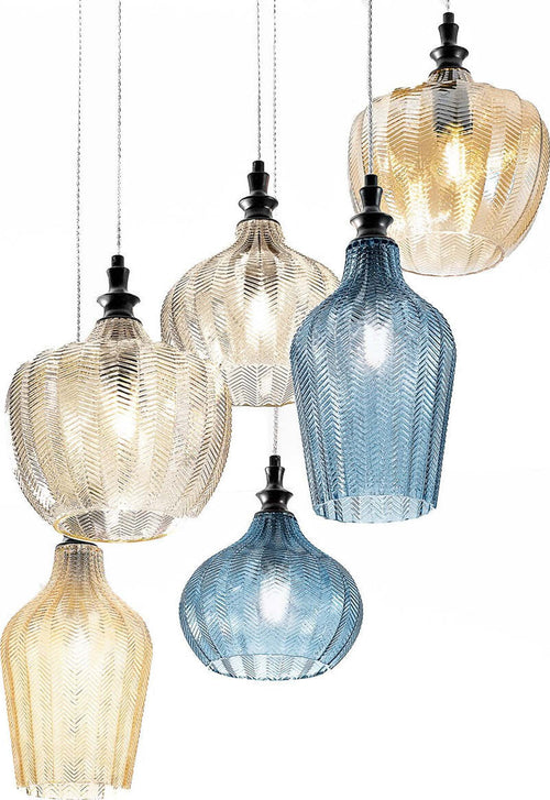 Lampadario-moderno-Gea-Luce-CLEOFE-S6-E27-LED-vetro-lampada-sospensione